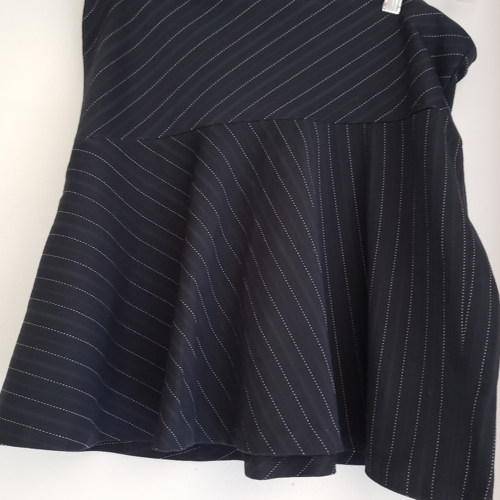 Express Black pinstripe circle skirt Women's Medium